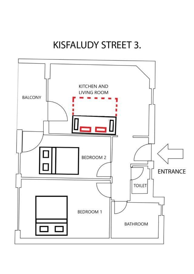 Two-Bedrooms Apartment Cbd Bp Budapeszt Zewnętrze zdjęcie